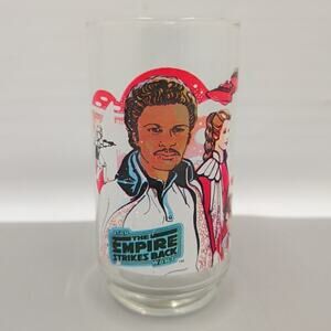 Vintage 1980 Burger King Star Wars Empire Strikes Back Glass Lando Calrissian